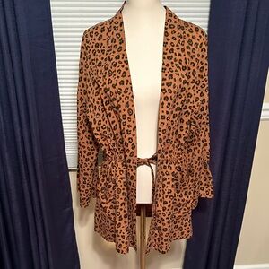 Dear John Leopard Print Blazer